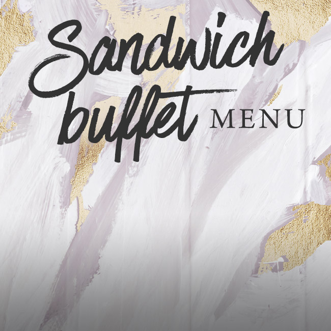 Sandwich buffet menu at The Old Cottage
